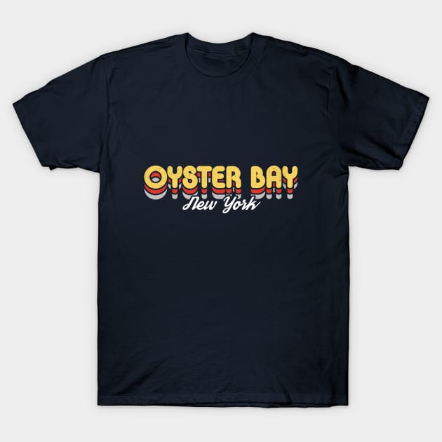 Retro Oyster Bay New York T-Shirt by rojakdesigns